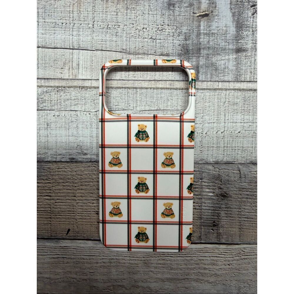 Casely Teddy Bear Sweaters Red Green Striped IPhone 17 Pro Max Case MagSafe